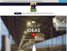 Tablet Screenshot of dairycares.com